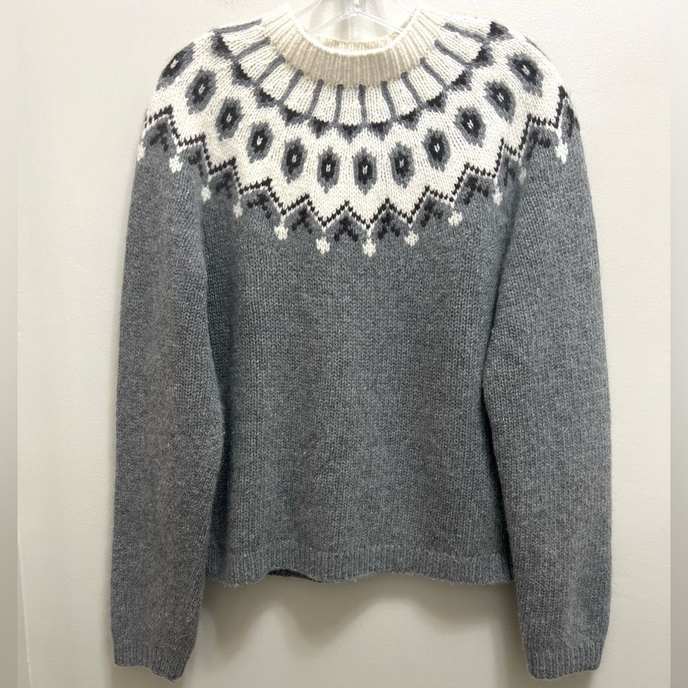 Ralph Lauren Exclusive Hand Knit Wool Angora Sweater Gray Size XL - Picture 3 of 11